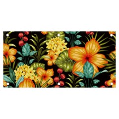 Fabulous Colorful Floral Seamless Banner And Sign 6  X 3  by Pakemis