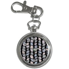 Seamless Pattern With Interweaving Braids Key Chain Watches