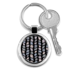 Seamless Pattern With Interweaving Braids Key Chain (round) by Pakemis