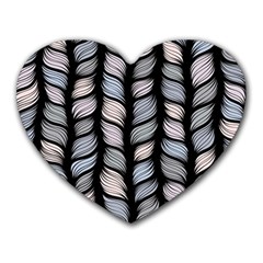 Seamless Pattern With Interweaving Braids Heart Mousepad