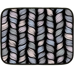 Seamless Pattern With Interweaving Braids Double Sided Fleece Blanket (Mini)