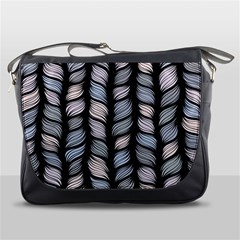 Seamless Pattern With Interweaving Braids Messenger Bag