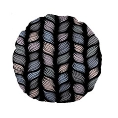 Seamless Pattern With Interweaving Braids Standard 15  Premium Round Cushions