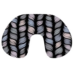 Seamless Pattern With Interweaving Braids Travel Neck Pillow