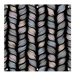 Seamless Pattern With Interweaving Braids Banner and Sign 4  x 4 