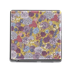 Floral Seamless Pattern With Flowers Vintage Background Colorful Illustration Memory Card Reader (square 5 Slot) by Pakemis