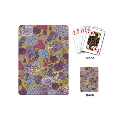 Floral Seamless Pattern With Flowers Vintage Background Colorful Illustration Playing Cards Single Design (mini) by Pakemis