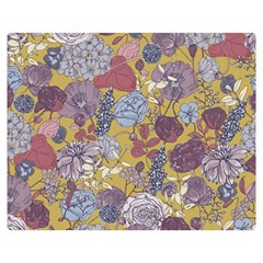 Floral Seamless Pattern With Flowers Vintage Background Colorful Illustration Double Sided Flano Blanket (medium) by Pakemis