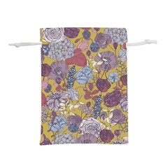 Floral Seamless Pattern With Flowers Vintage Background Colorful Illustration Lightweight Drawstring Pouch (m) by Pakemis