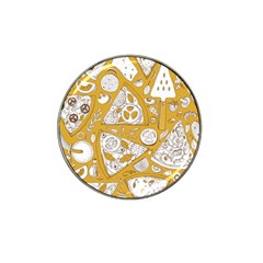 Vector-seamless-pizza-slice-pattern-hand-drawn-pizza-illustration-great-pizzeria-menu-background - Hat Clip Ball Marker by Pakemis