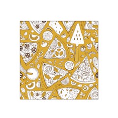 Vector-seamless-pizza-slice-pattern-hand-drawn-pizza-illustration-great-pizzeria-menu-background - Satin Bandana Scarf 22  X 22  by Pakemis