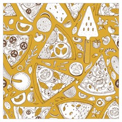 Vector-seamless-pizza-slice-pattern-hand-drawn-pizza-illustration-great-pizzeria-menu-background - Lightweight Scarf  by Pakemis