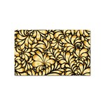 Damask-teardrop-gold-ornament-seamless-pattern Sticker (Rectangular) Front