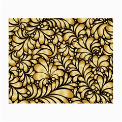 Damask-teardrop-gold-ornament-seamless-pattern Small Glasses Cloth (2 Sides)