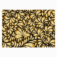 Damask-teardrop-gold-ornament-seamless-pattern Large Glasses Cloth