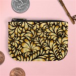 Damask-teardrop-gold-ornament-seamless-pattern Mini Coin Purse Front