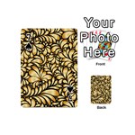 Damask-teardrop-gold-ornament-seamless-pattern Playing Cards 54 Designs (Mini) Front - Spade7