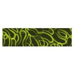 Green-abstract-stippled-repetitive-fashion-seamless-pattern Oblong Satin Scarf (16  X 60 ) by Pakemis