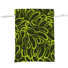 Green-abstract-stippled-repetitive-fashion-seamless-pattern Lightweight Drawstring Pouch (xl) by Pakemis