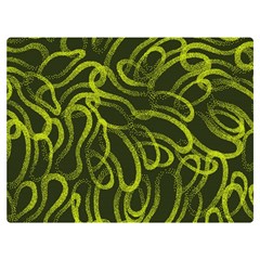 Green-abstract-stippled-repetitive-fashion-seamless-pattern Double Sided Flano Blanket (extra Small) by Pakemis