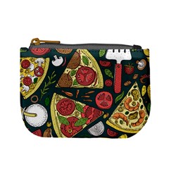 Vector-seamless-pizza-slice-pattern-hand-drawn-pizza-illustration-great-pizzeria-menu-background Mini Coin Purse by Pakemis