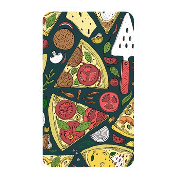 Vector-seamless-pizza-slice-pattern-hand-drawn-pizza-illustration-great-pizzeria-menu-background Memory Card Reader (Rectangular)