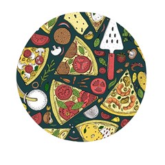 Vector-seamless-pizza-slice-pattern-hand-drawn-pizza-illustration-great-pizzeria-menu-background Mini Round Pill Box by Pakemis