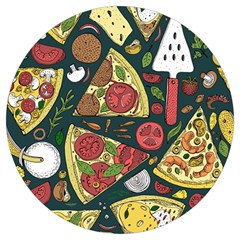 Vector-seamless-pizza-slice-pattern-hand-drawn-pizza-illustration-great-pizzeria-menu-background Round Trivet by Pakemis