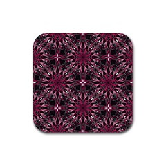 Seamless-pattern-with-flowers-oriental-style-mandala Rubber Coaster (square) by Pakemis