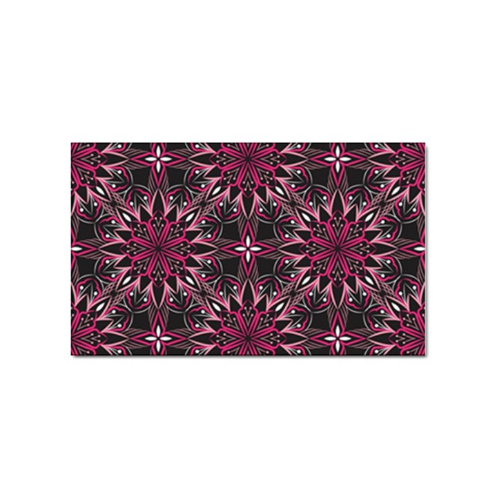 Seamless-pattern-with-flowers-oriental-style-mandala Sticker (Rectangular)