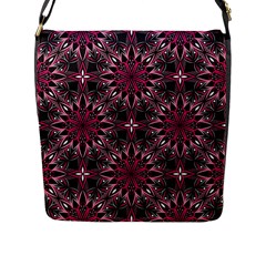 Seamless-pattern-with-flowers-oriental-style-mandala Flap Closure Messenger Bag (l) by Pakemis