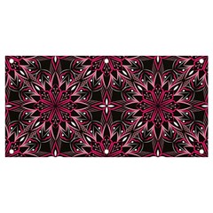 Seamless-pattern-with-flowers-oriental-style-mandala Banner And Sign 4  X 2  by Pakemis