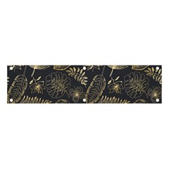 Elegant-pattern-with-golden-tropical-leaves Banner And Sign 4  X 1  by Pakemis