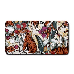 Natural-seamless-pattern-with-tiger-blooming-orchid Medium Bar Mat by Pakemis