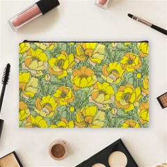 Seamless-pattern-with-graphic-spring-flowers Cosmetic Bag (large) by Pakemis