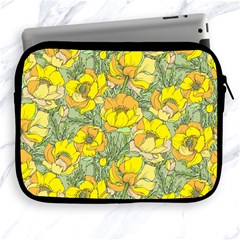 Seamless-pattern-with-graphic-spring-flowers Apple Ipad 2/3/4 Zipper Cases by Pakemis