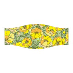 Seamless-pattern-with-graphic-spring-flowers Stretchable Headband by Pakemis