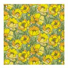 Seamless-pattern-with-graphic-spring-flowers Banner And Sign 4  X 4  by Pakemis