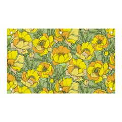 Seamless-pattern-with-graphic-spring-flowers Banner And Sign 5  X 3  by Pakemis