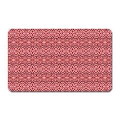 Pink-art-with-abstract-seamless-flaming-pattern Magnet (rectangular) by Pakemis