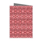 Pink-art-with-abstract-seamless-flaming-pattern Mini Greeting Card Right