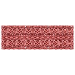 Pink-art-with-abstract-seamless-flaming-pattern Banner and Sign 9  x 3 