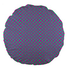 Pattern Large 18  Premium Flano Round Cushions by gasi