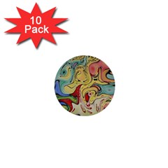 Abstract Art 1  Mini Buttons (10 Pack) 