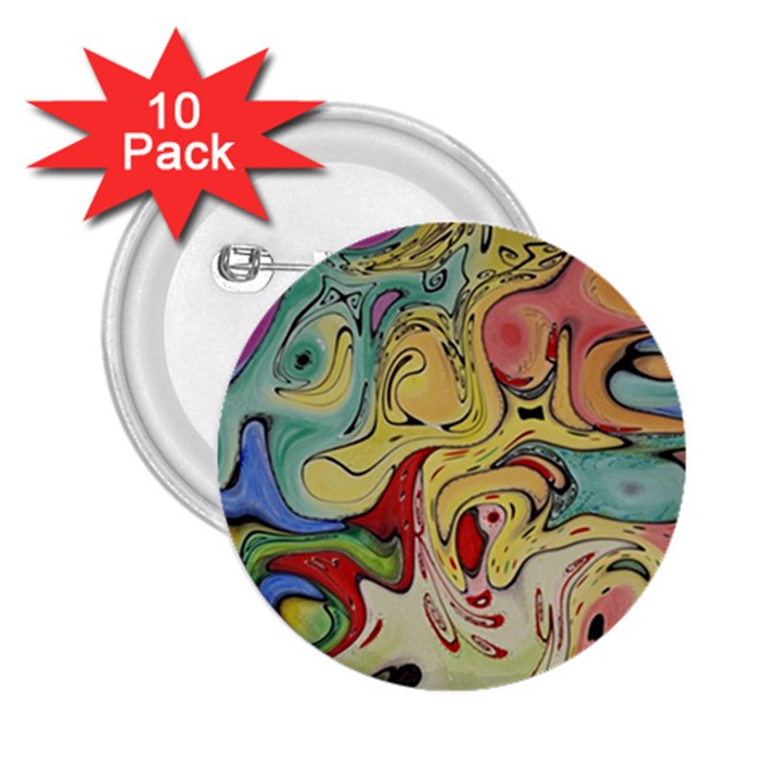 Abstract art 2.25  Buttons (10 pack) 