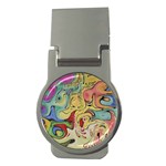 Abstract art Money Clips (Round)  Front