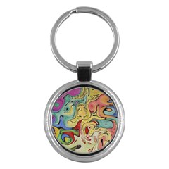 Abstract Art Key Chain (round)