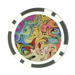 Abstract art Poker Chip Card Guard Front