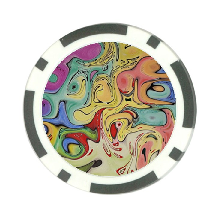 Abstract art Poker Chip Card Guard