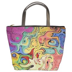 Abstract Art Bucket Bag by gasi